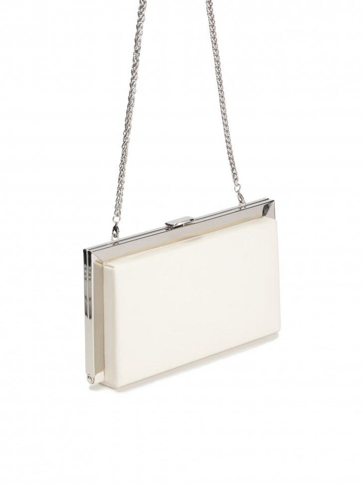 Kopertówka damska w kolorze amanej bieli