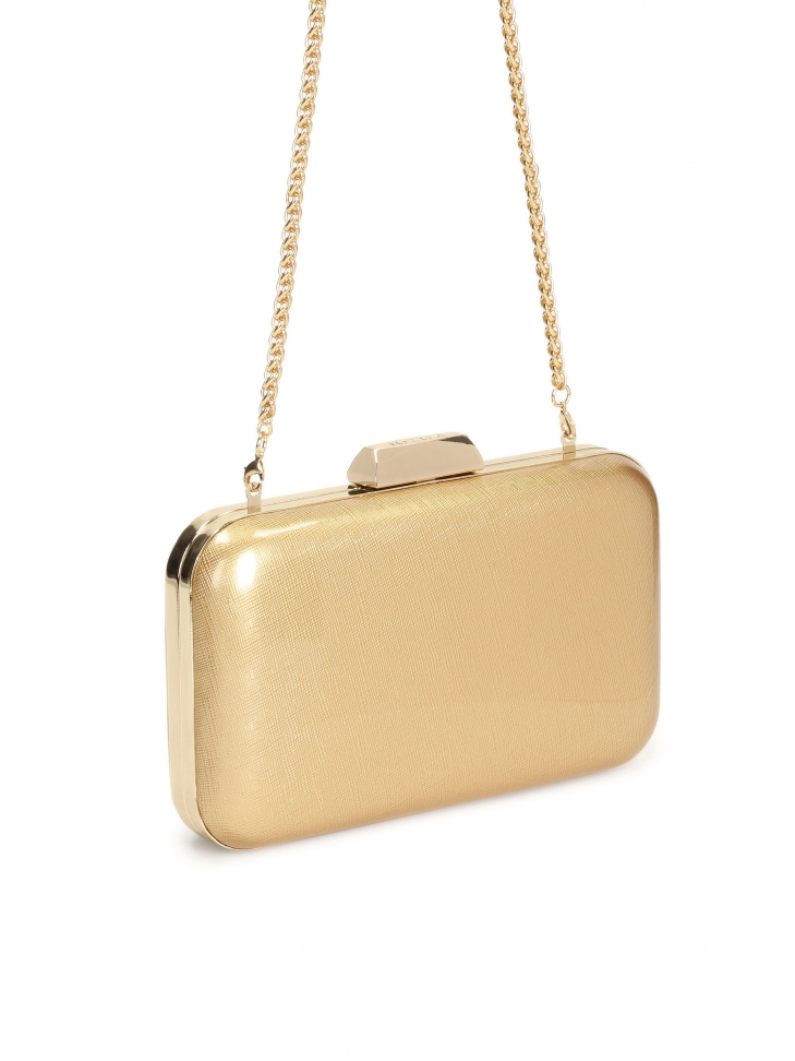 Złota kopertówka damska