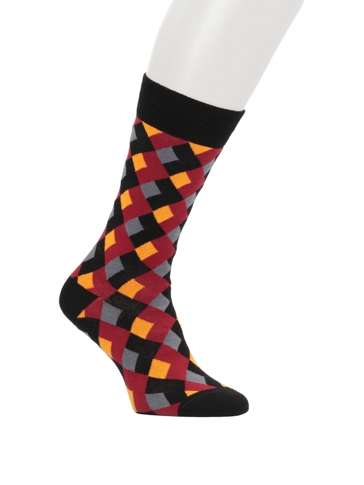 Bawełniane skarpety w romby