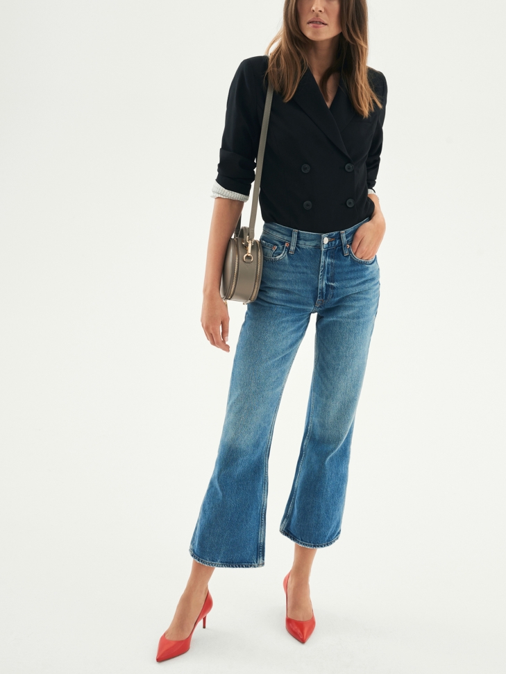 Czerwone czółenka damskie