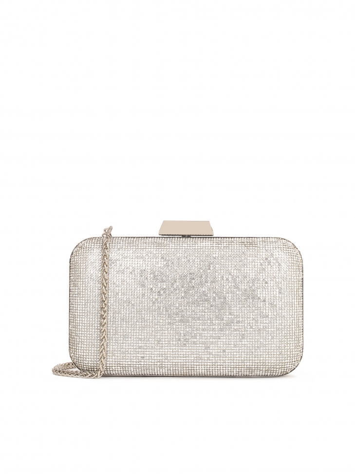 Torebka wieczorowa zdobiona yształkami
