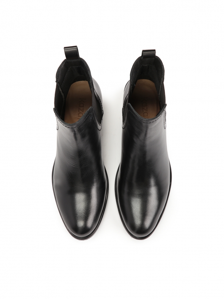 Czarne klasyczne sztyblety damskie