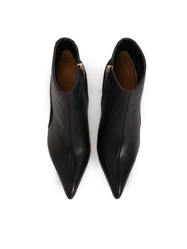 Botki z zamszu i gładkiej skóry