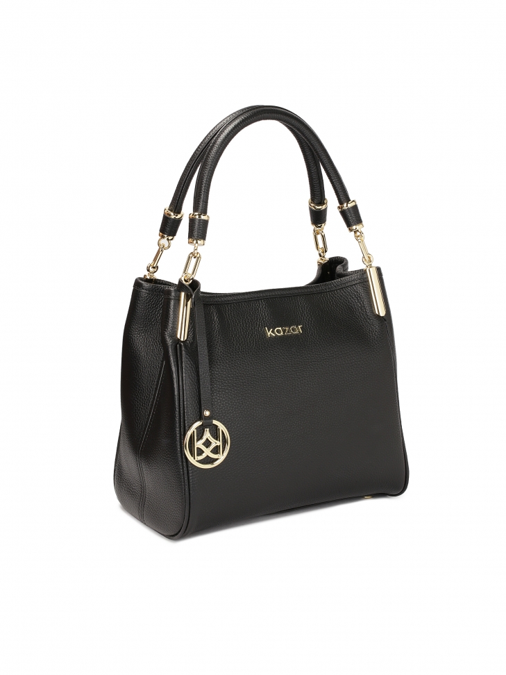 Uniwersalna czarna torebka z rączkami