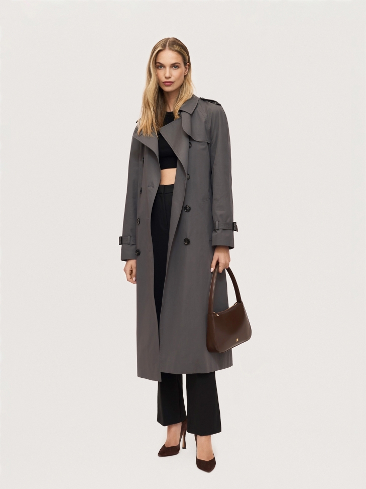 Zamszowe czółenka damskie w kolorze ciemnego brązu