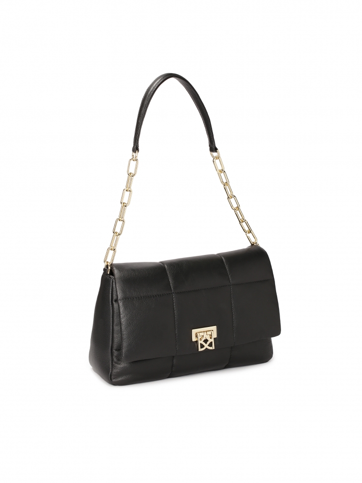 Torebka z klapą z miękkiej skóry