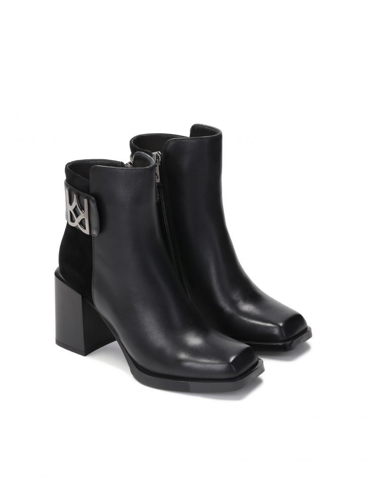 Czarne botki damskie