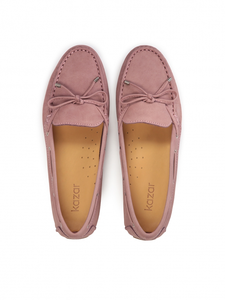 Komfortowe damskie mokasyny z nubuku