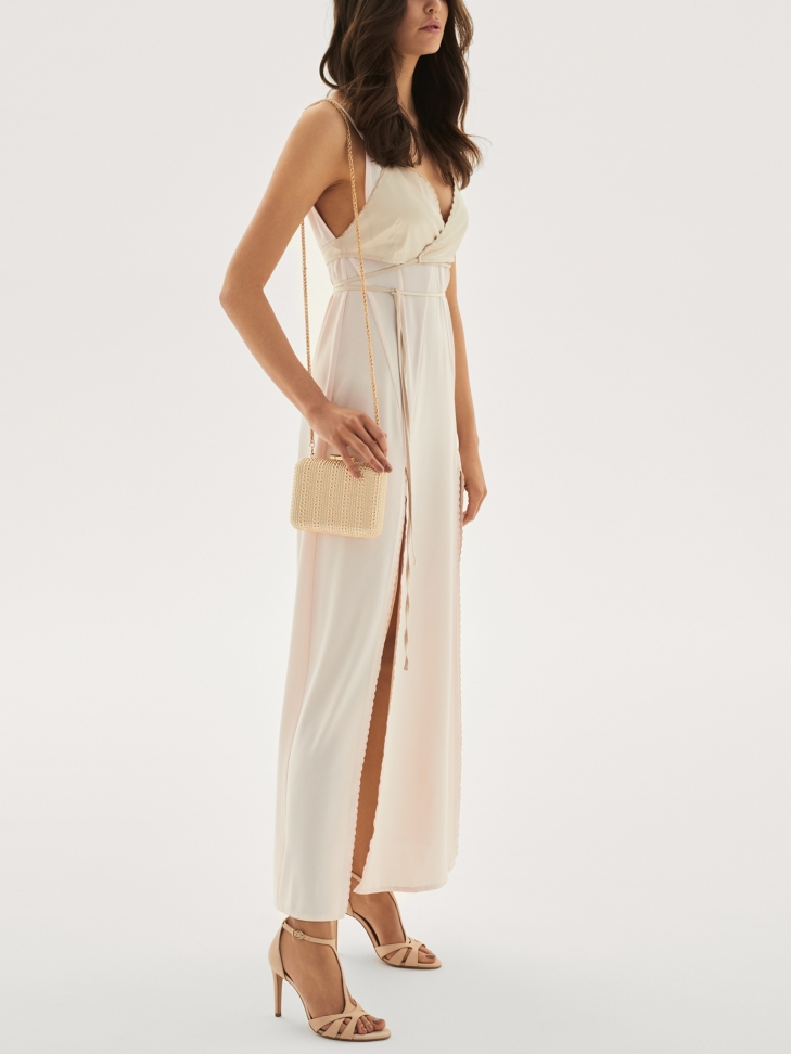 Złota kopertówka damska