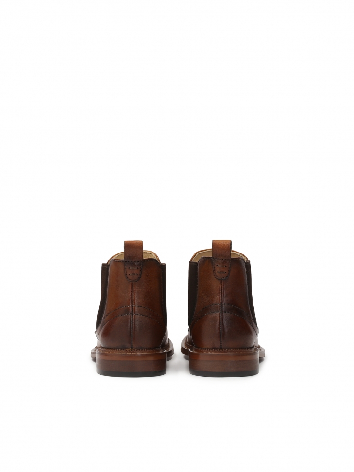 Eleganckie sztyblety męskie w brązowym kolorze