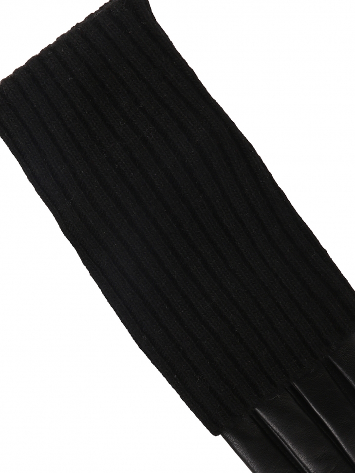 Skórzane rękawiczki z ozdobnymi nakładkami