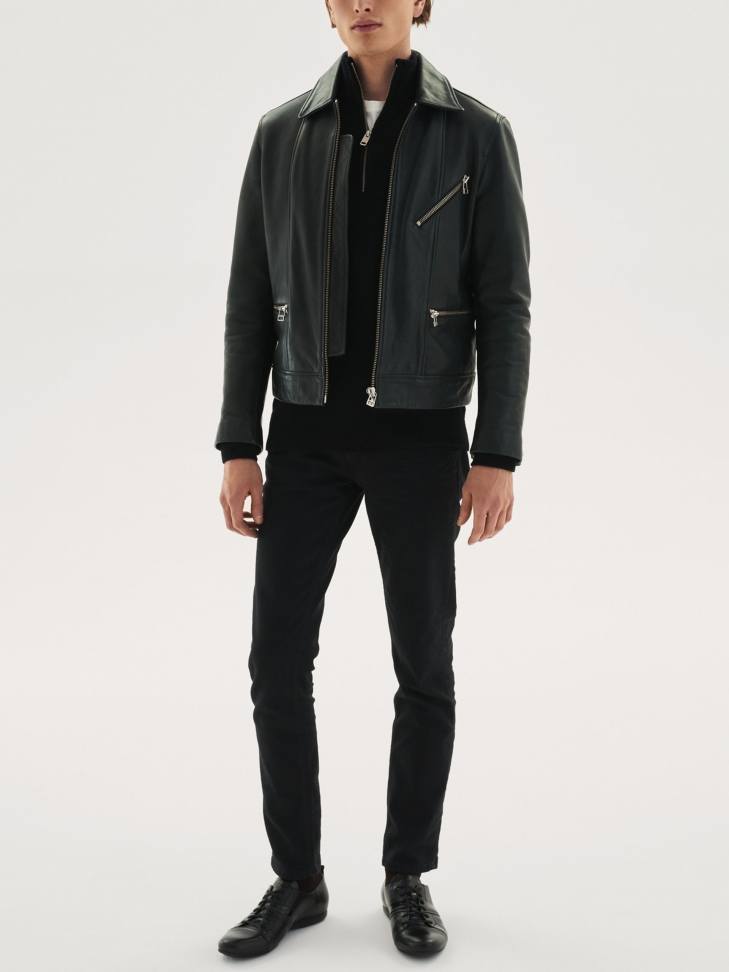 Czarne półbuty męskie