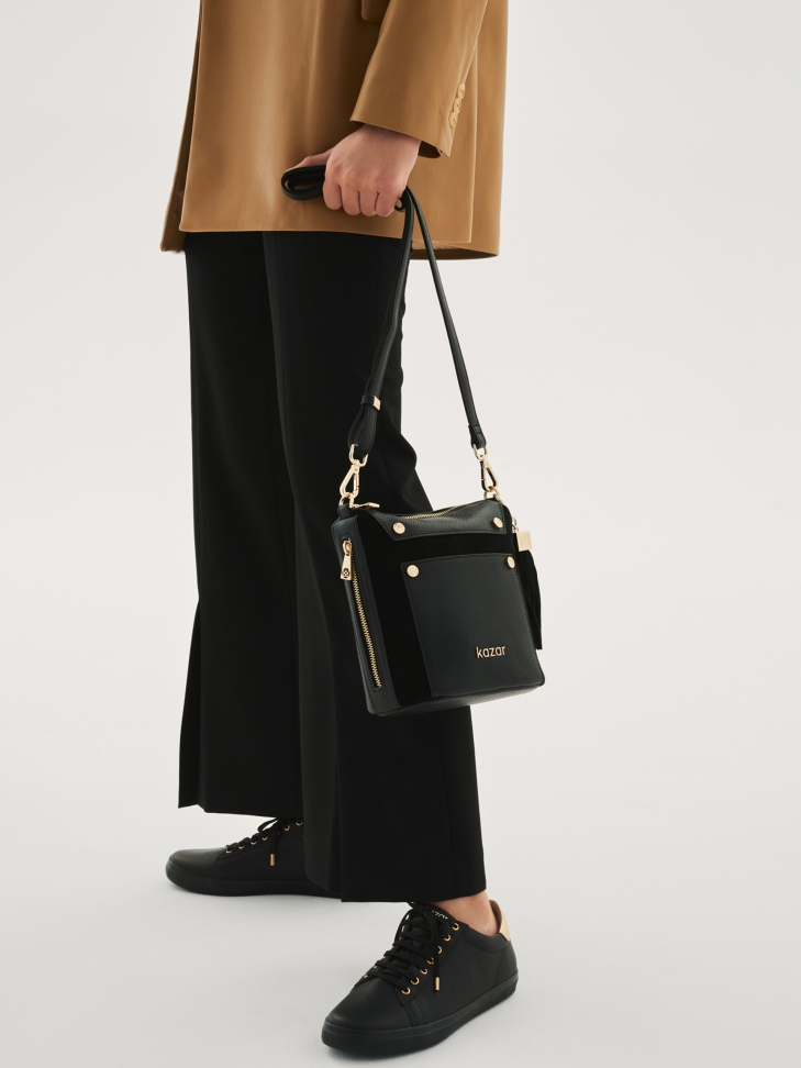 Czarne sneakersy damskie