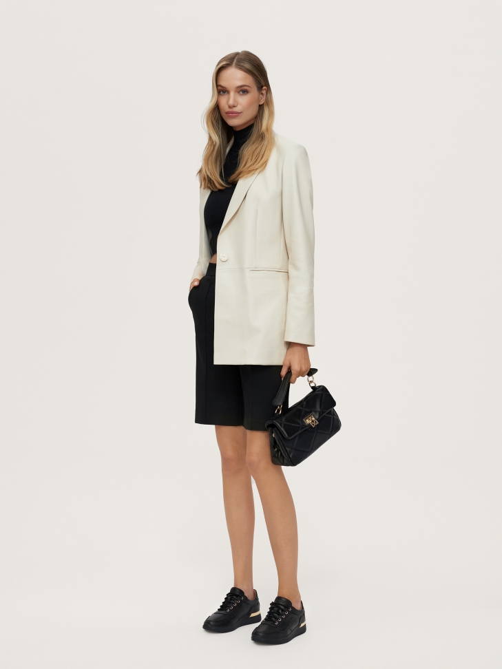 Skórzane sneakersy damskie w miejskim stylu