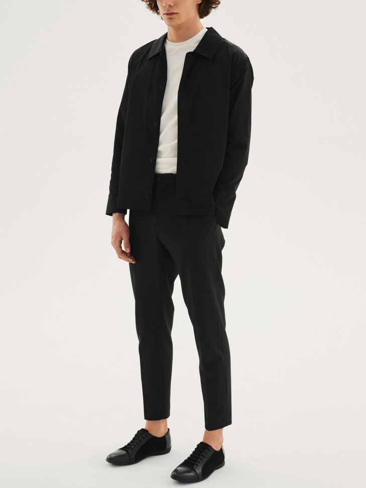 Czarne półbuty męskie