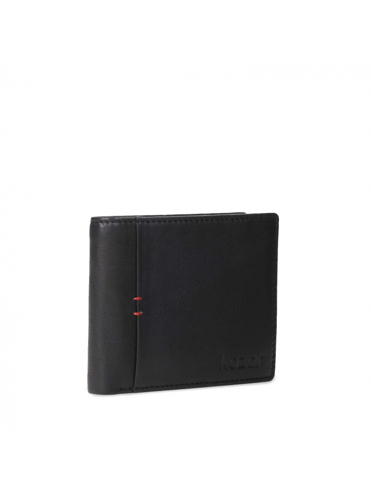 Czarny portfel męski