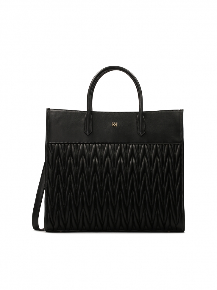 Elegancka biznesowa torebka z efektownym pikowaniem