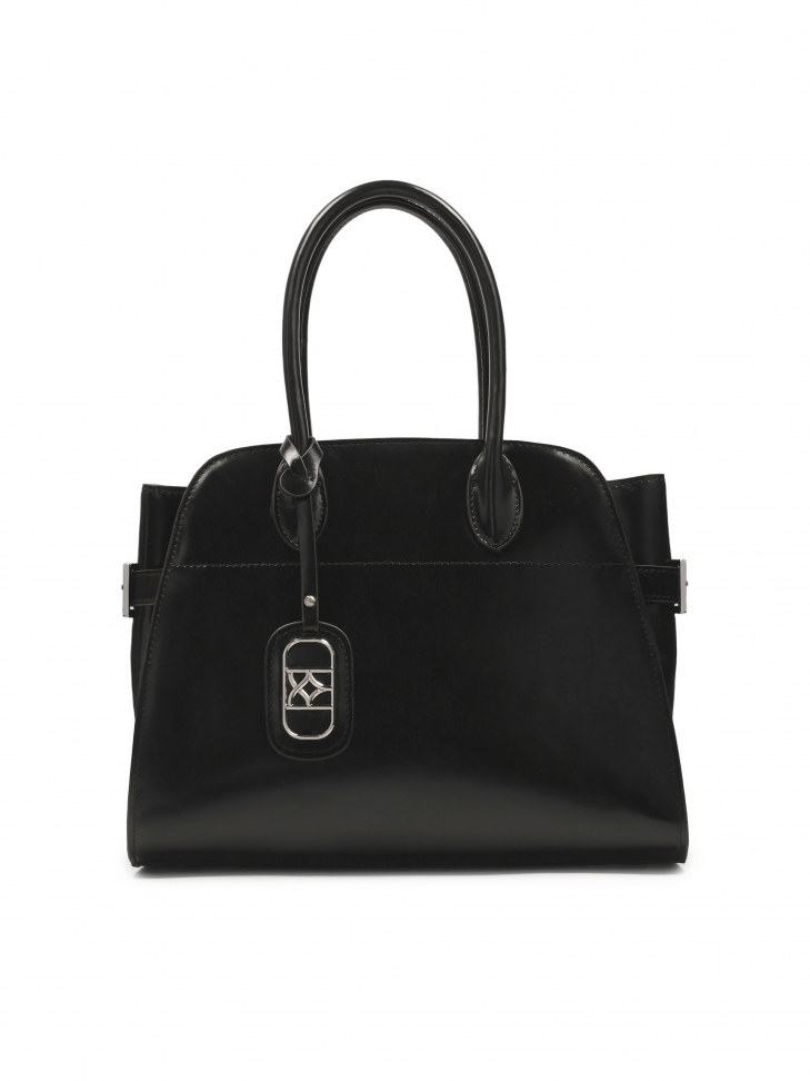 Elegancka sztywna torebka z rączkami