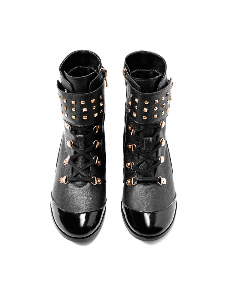 Czarne trzewiki damskie