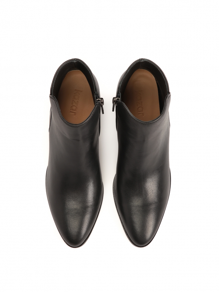 Botki do kostki z szerokim obcasem