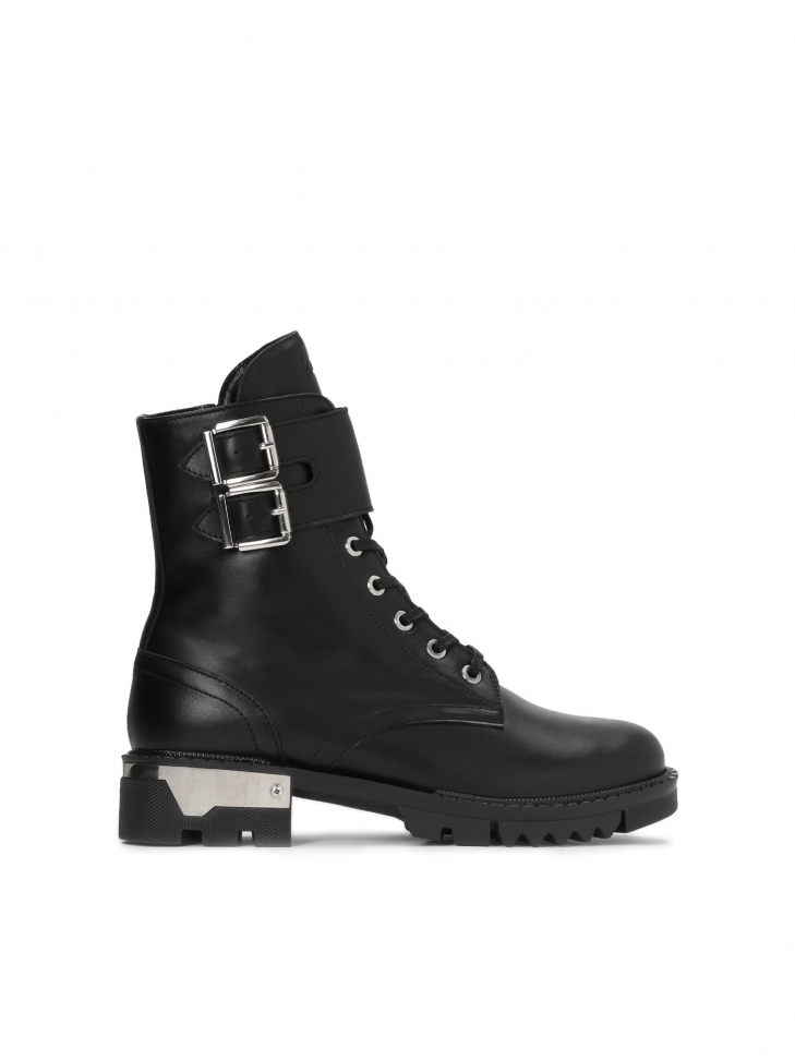 Czarne trzewiki damskie