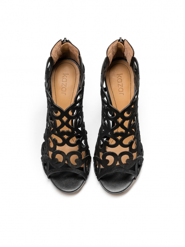 Czarne sandały damskie