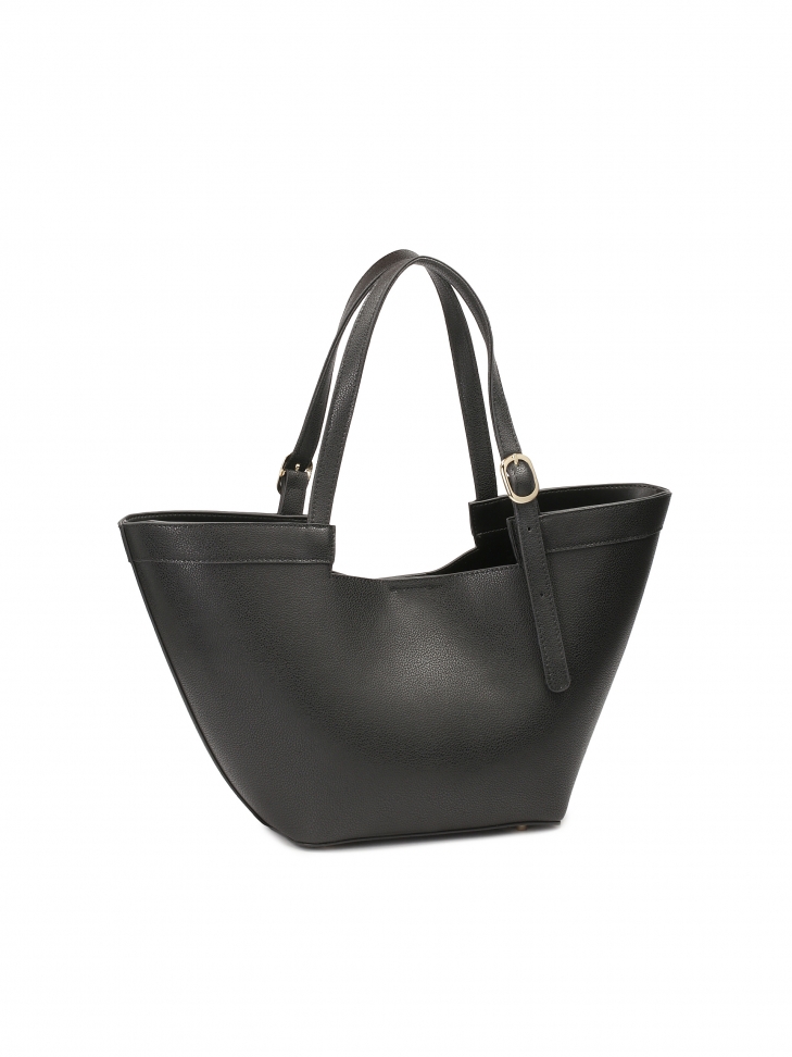 Skórzana torebka na ramię trapez