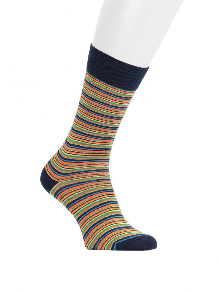 Pasiaste skarpety męskie z bawełny