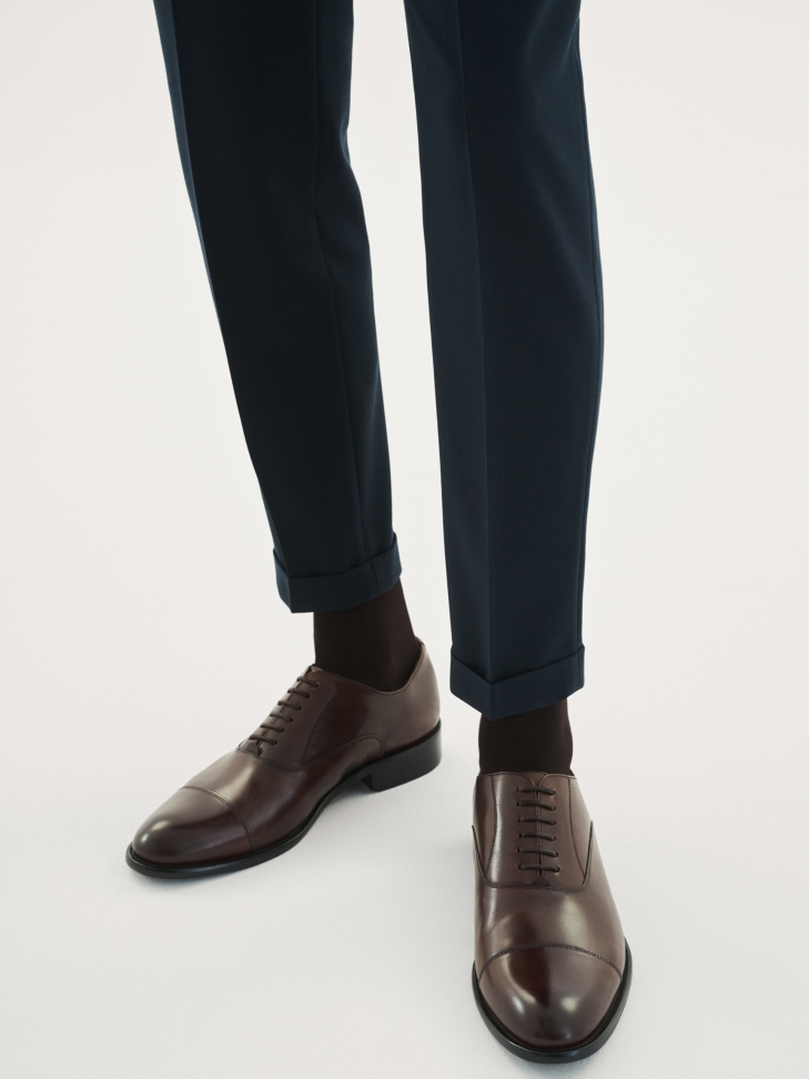 Brązowe półbuty męskie