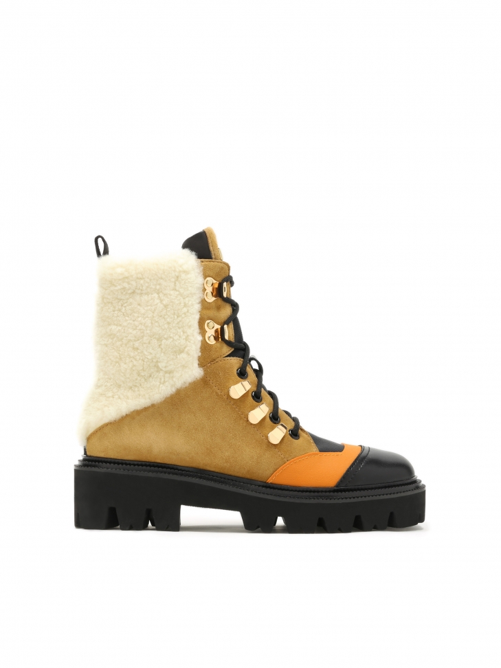 Multikolorowe trzewiki damskie