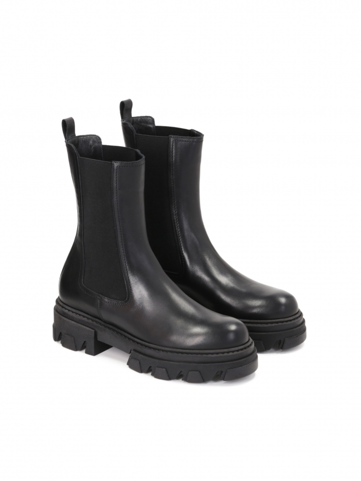 Czarne trzewiki damskie