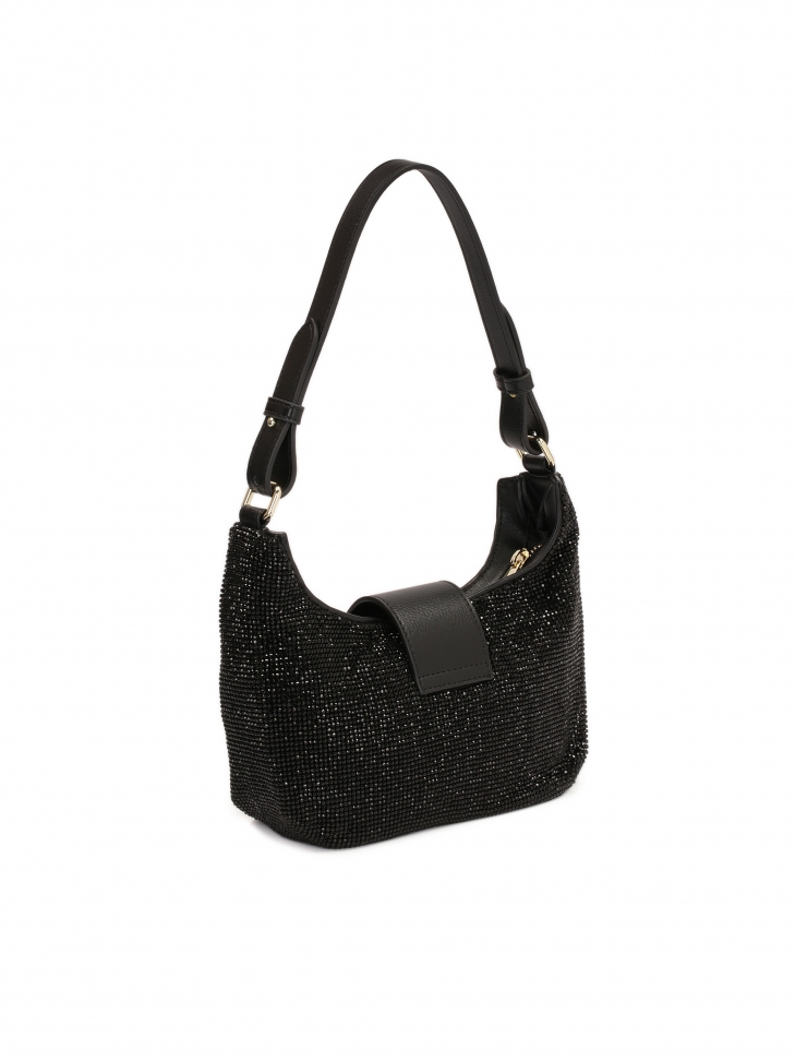 Błyszcząca torebka typu baguette bag