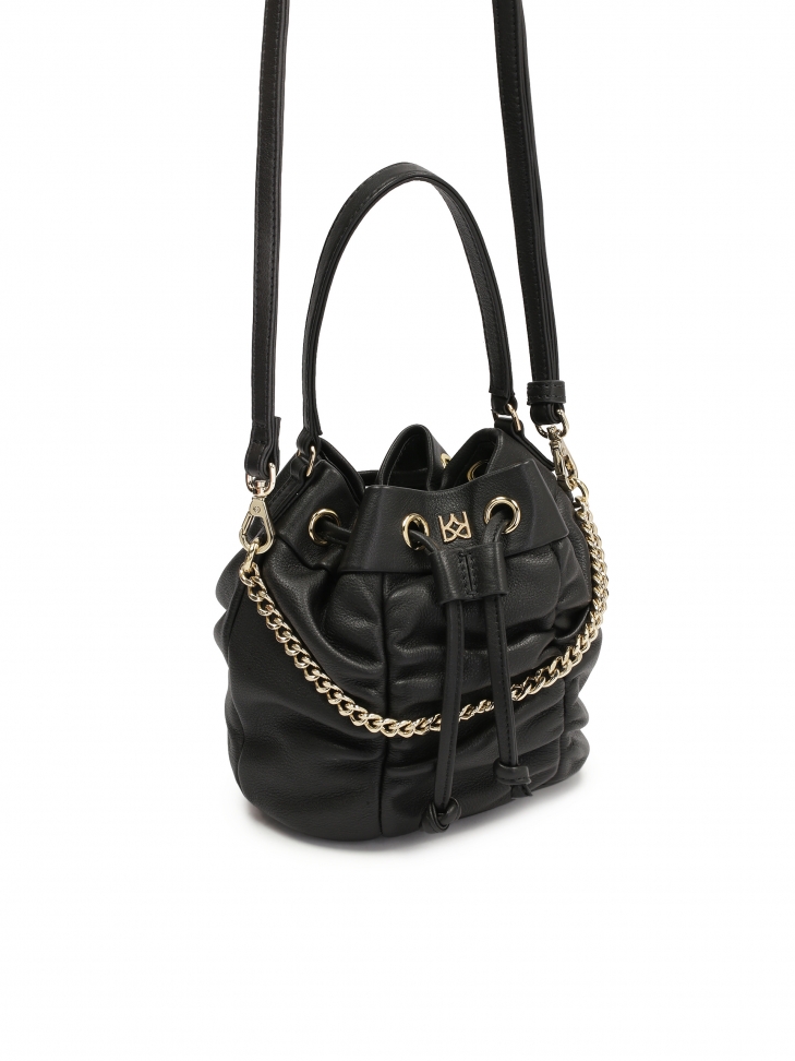 Mała torebka worek z marszczeniem