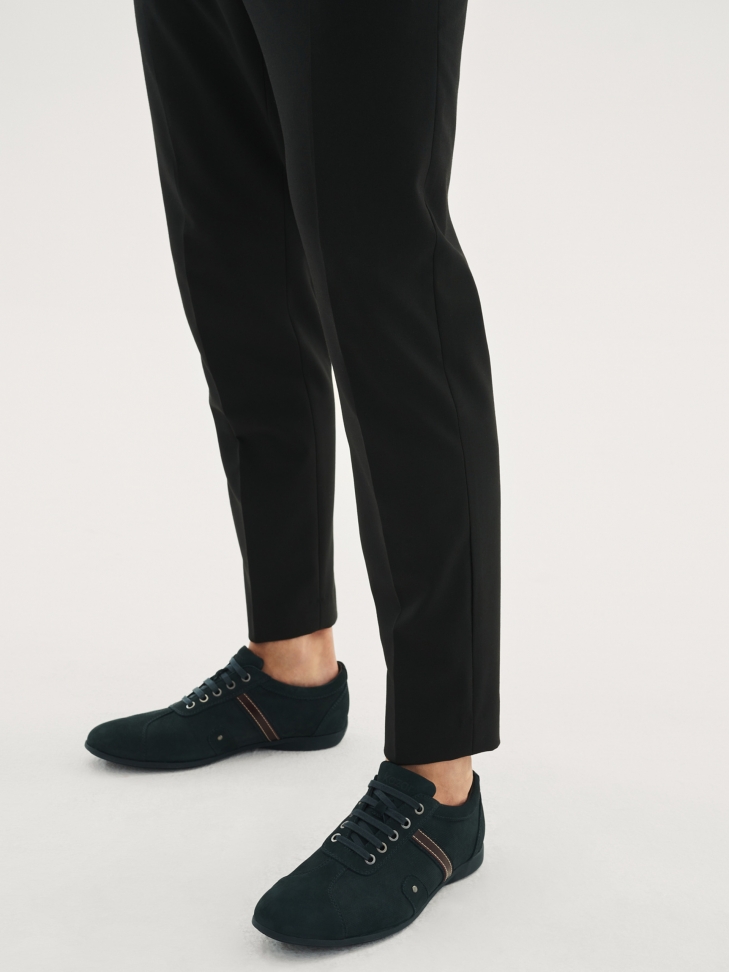 Granatowe półbuty męskie