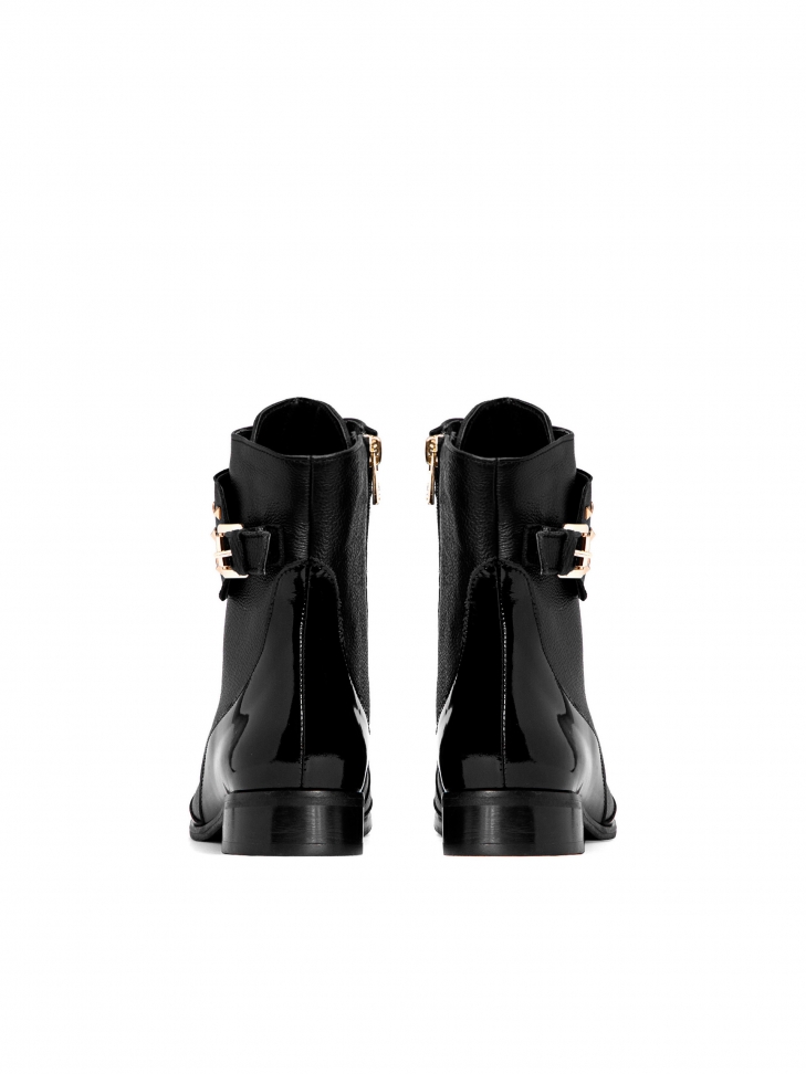 Czarne trzewiki damskie