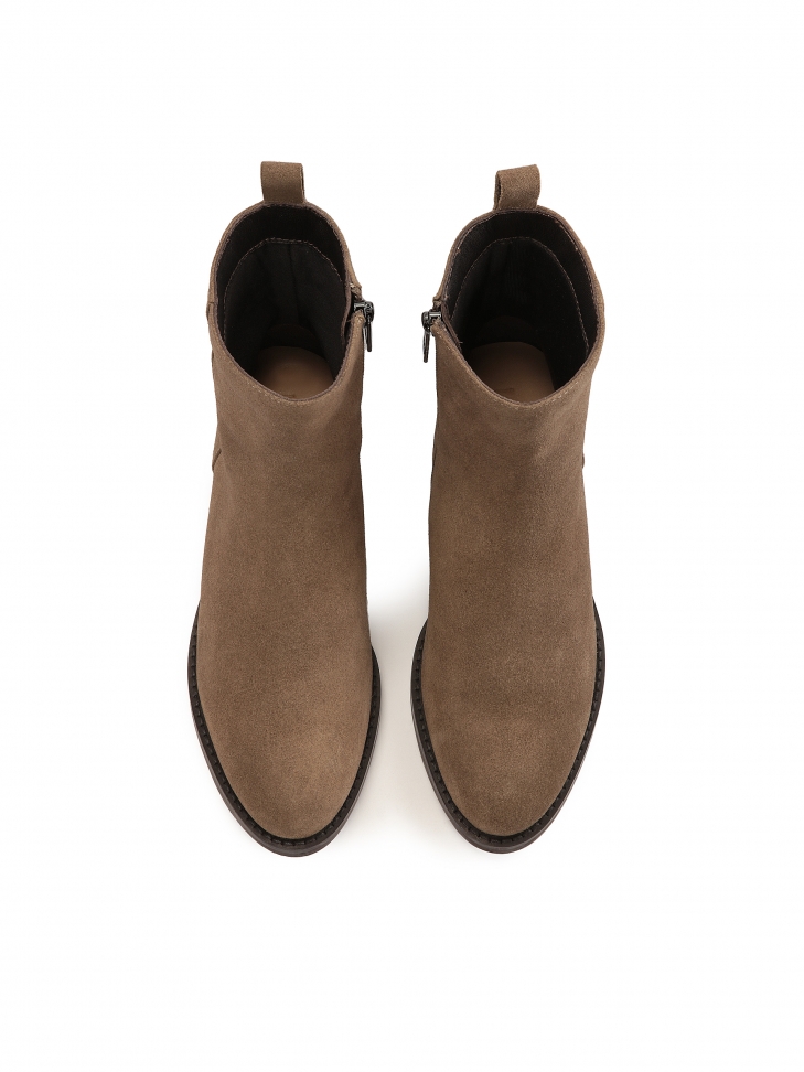 Botki na suwak na niskim obcasie