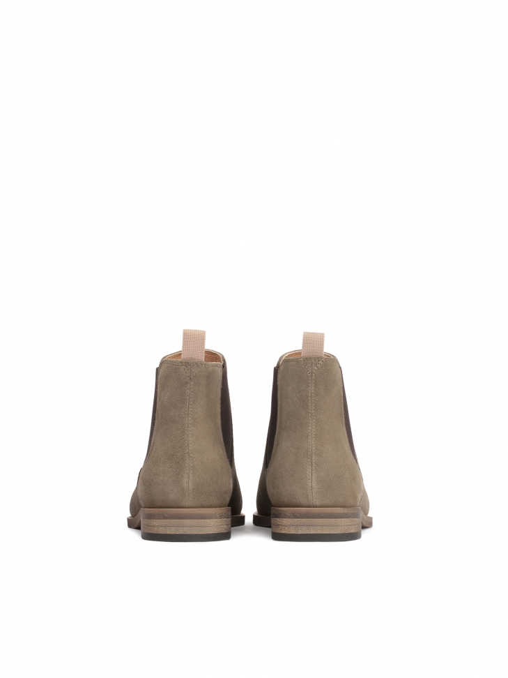 Szare zamszowe sztyblety męskie