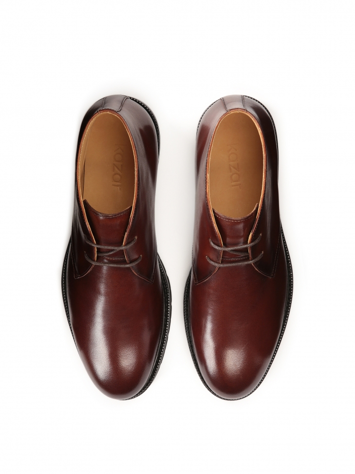 Eleganckie brązowe trzewiki męskie