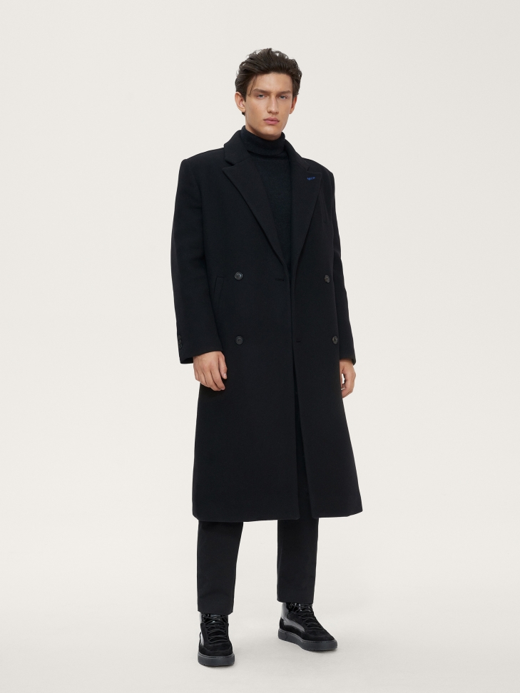 Czarne skórzane sneakersy z połyskującymi elementami