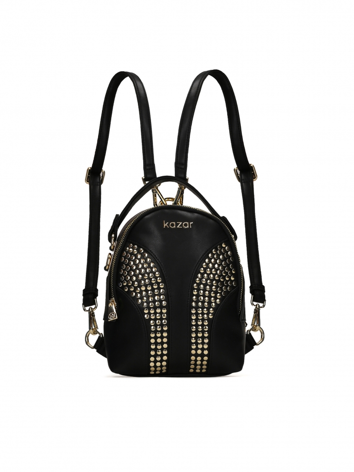 Czarny plecak damski 2w1