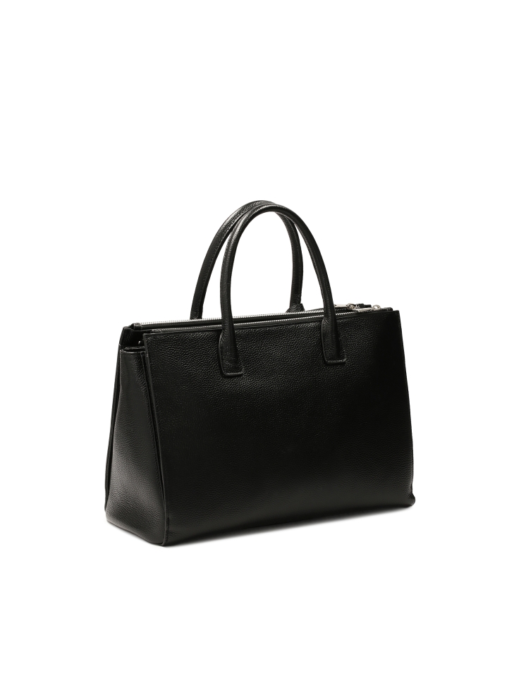 Pojemna skórzana torebka w stylu biznesowym