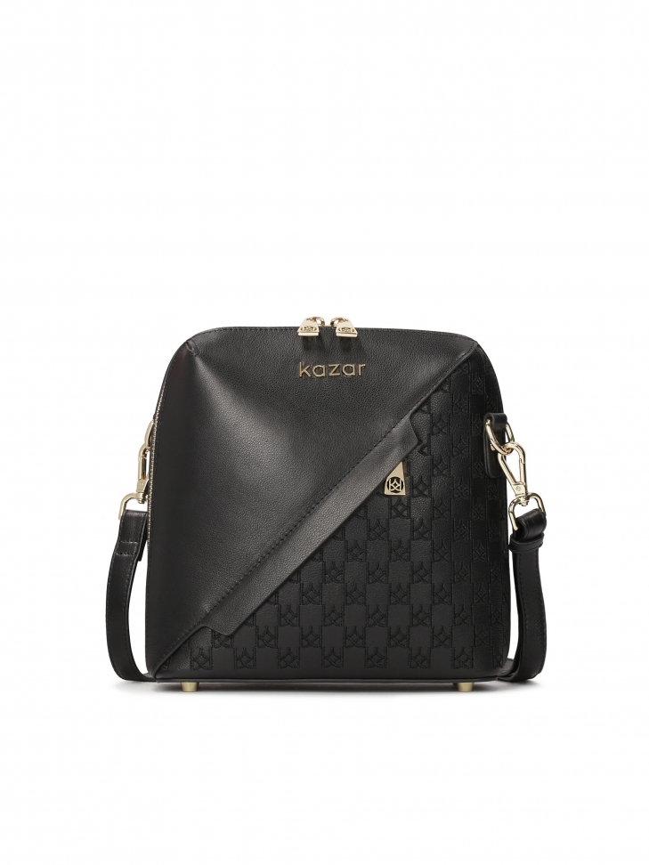 Miejska torebka na pasku zdobiona haftem