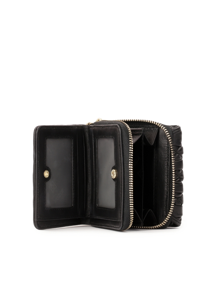 Mały miękki portfel ze skóry