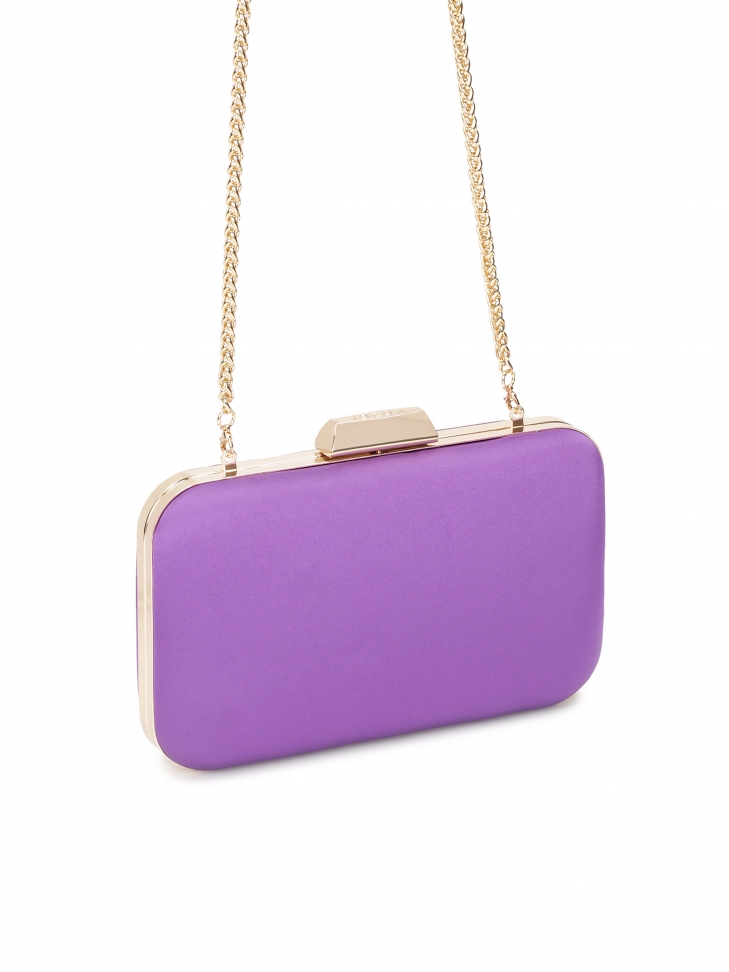 Fioletowa okazjonalna torebka puzderko