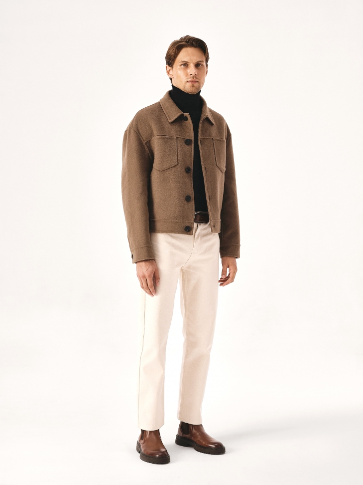 Brązowe sztyblety na trepowej podeszwie