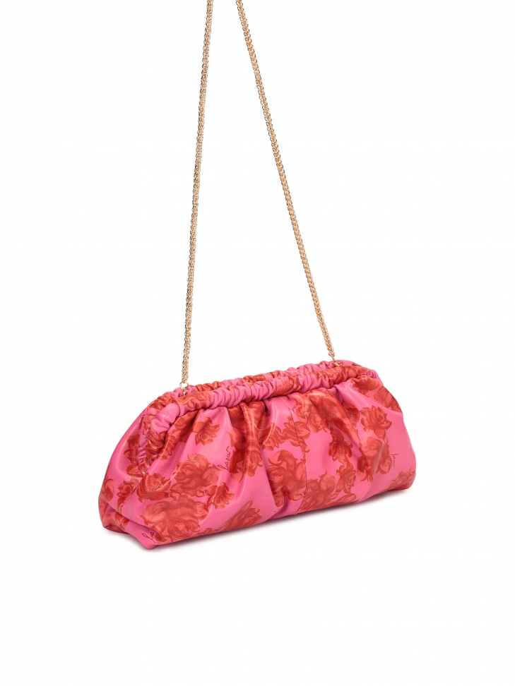 Różowa torebka pouch bag w kwiaty