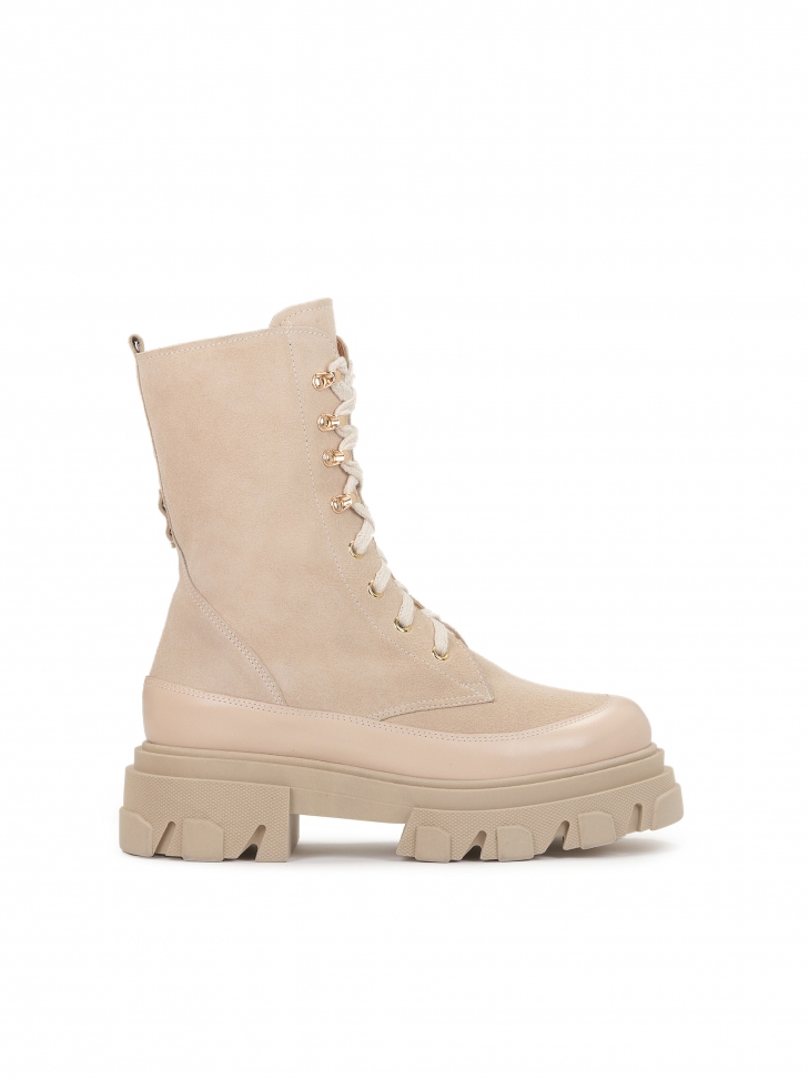 Beżowe trzewiki damskie