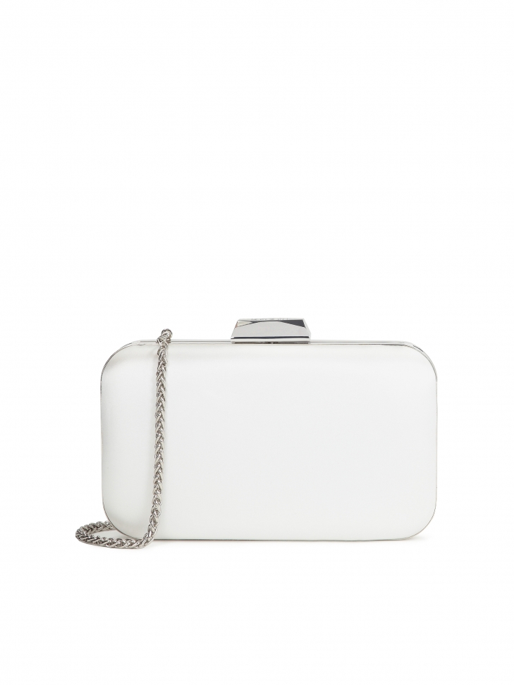 Elegancka kopertówka ślubna ze srebrnymi elementami