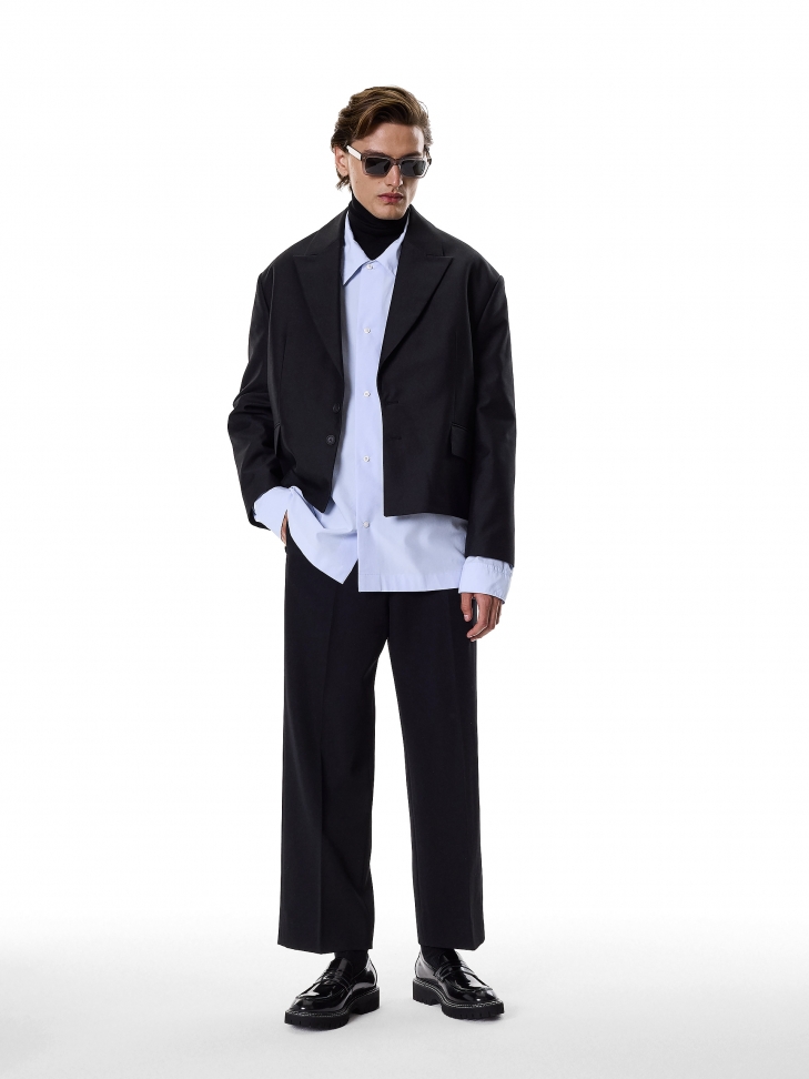 Szare okulary polaryzacyjne wayfarer