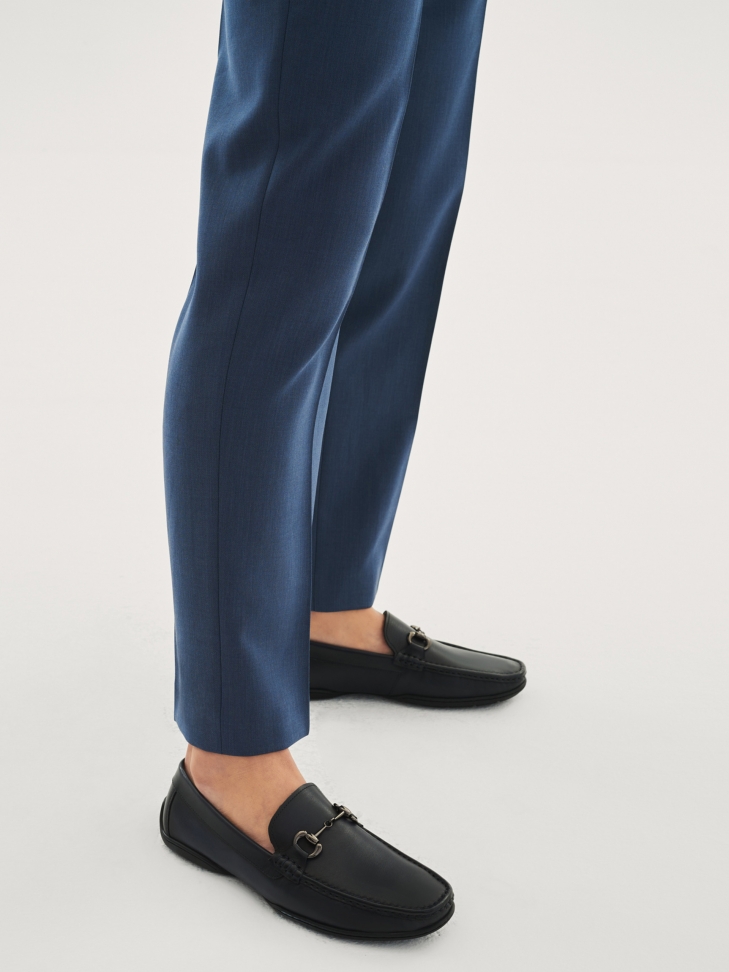 Granatowe mokasyny męskie